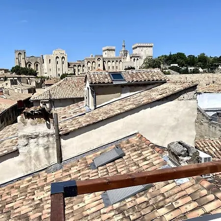 Le Toit D'avignon - Intra-muros - Terrasse Vue Palais Des Papes - Ideal Festival - Climatisation - Wifi Apartment *