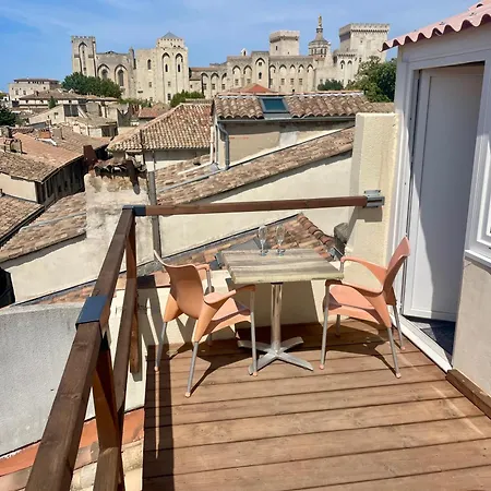 Le Toit D'avignon - Intra-muros - Terrasse Vue Palais Des Papes - Ideal Festival - Climatisation - Wifi